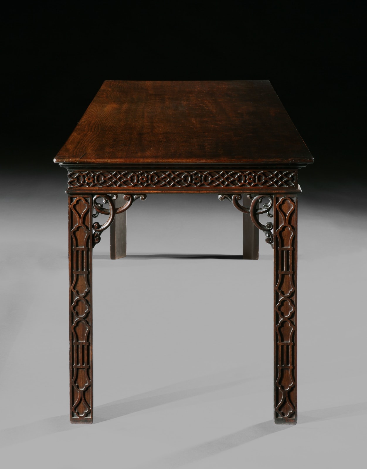 A PAIR OF GEORGE III MAHOGANY SIDE TABLES, English, circa 1765