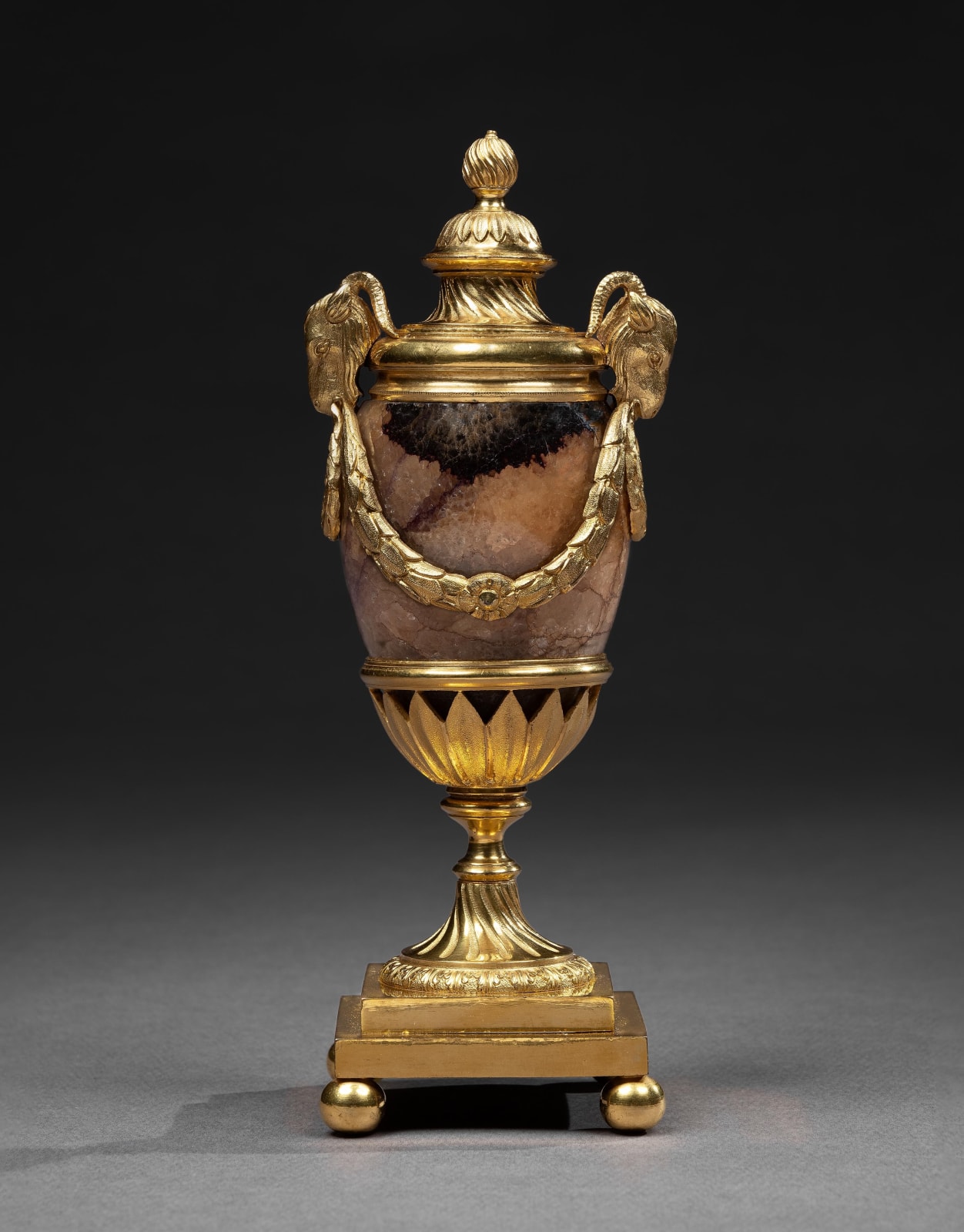 A SET OF BLUE JOHN VASES BY MATTHEW BOULTON, English, circa 1775
