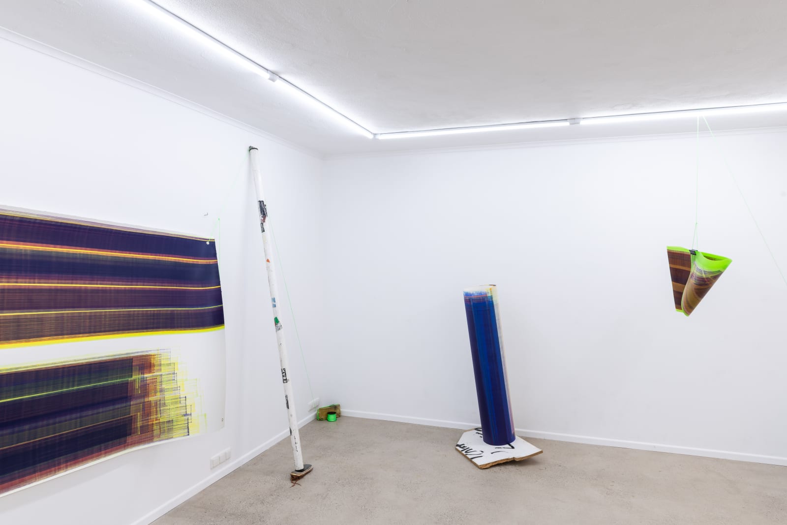 Installation view, Elisabeth Sonneck, Solo exhibition, "Staccato Glissando", Ronewa Art Projects, Berlin. Photo credit: Jeremy Knowles 2024