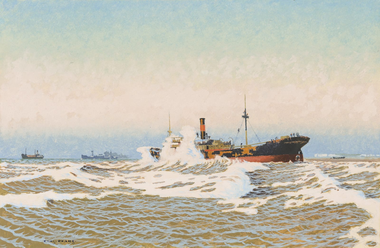 Charles Pears, PSMA, ROI, Awaiting the tide