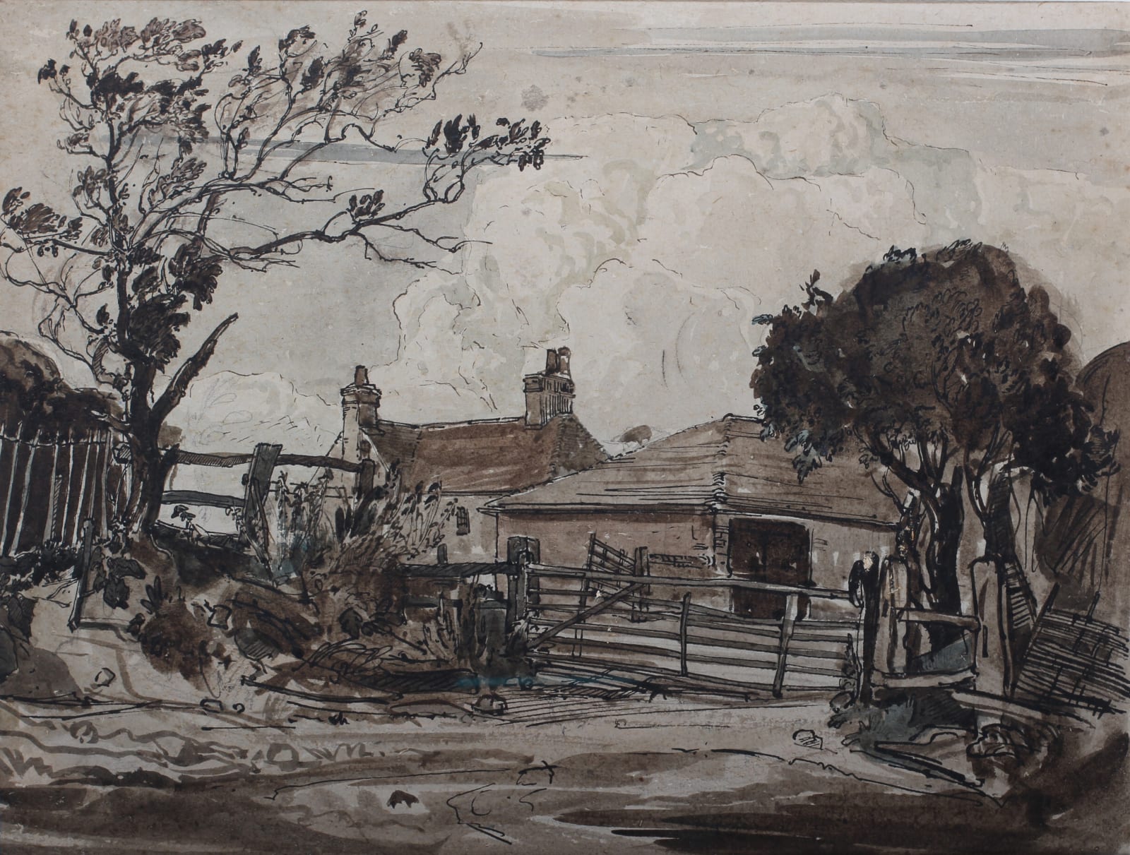 Claude Grahame Muncaster, PRSMA, RWS, ROI, RBA, Fewker's farm, Sutton