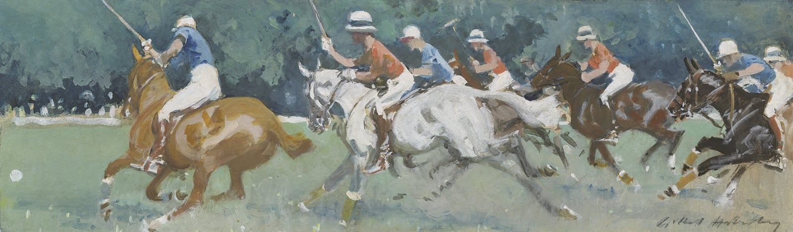 Gilbert Joseph Holiday, India (represented by Kashmir) v Hurlingham (representing England) at Hurlingham, 1935
