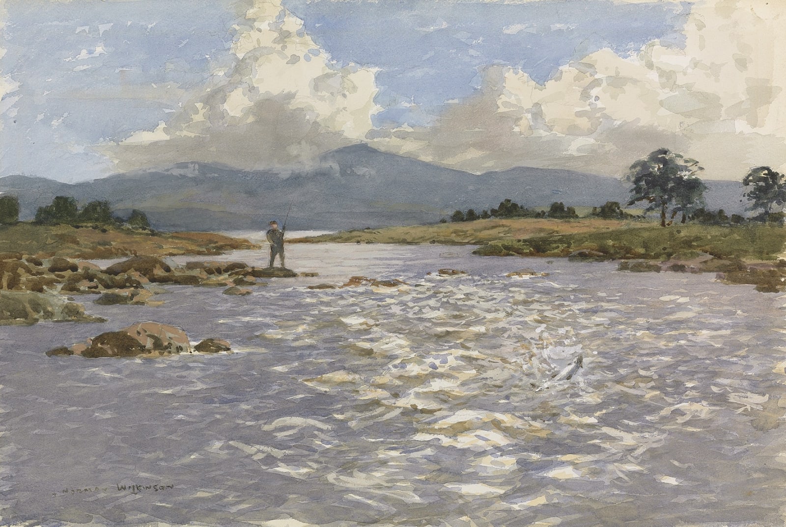 Norman Wilkinson, CBE, SMA, PRWS, RI, Down to the Backing
