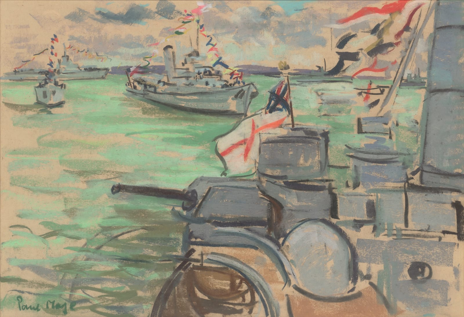 Paul Maze, Naval review