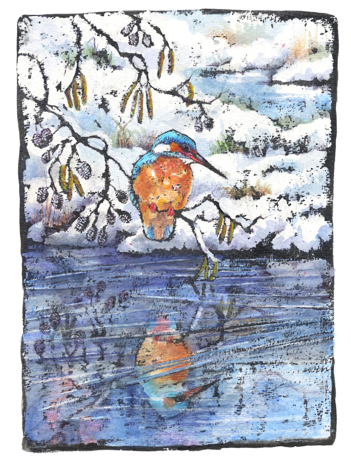Emma Faull, Winter kingfisher