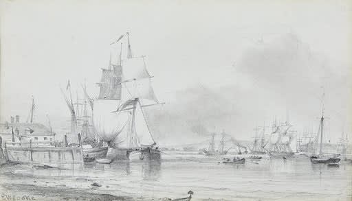 Edward William Cooke, RA, Ships at rest