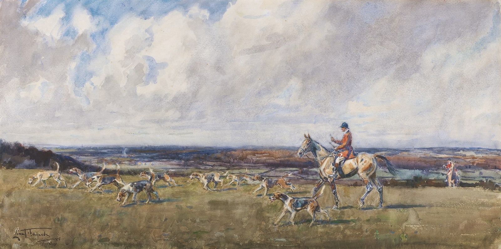 Lionel Dalhousie Robertson Edwards, RI, On Dean Hill, Hursley
