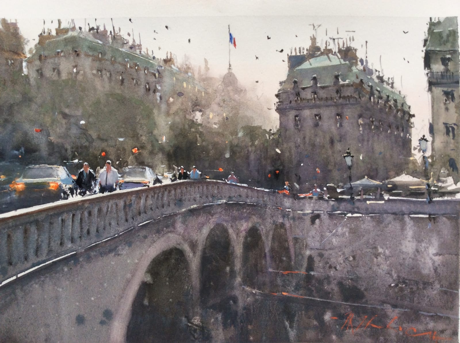 Joseph Zbukvic, Across the Seine, Paris