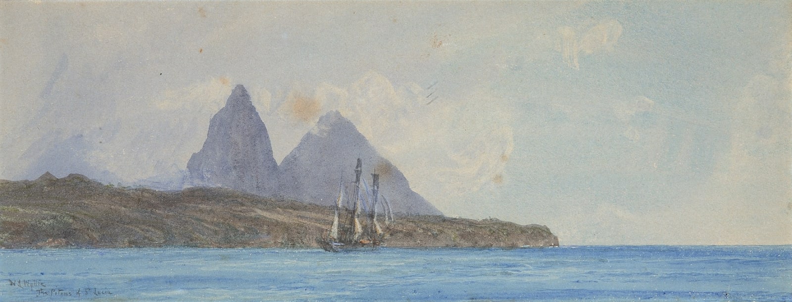 William Lionel Wyllie, RA, The Pitons of St. Lucia
