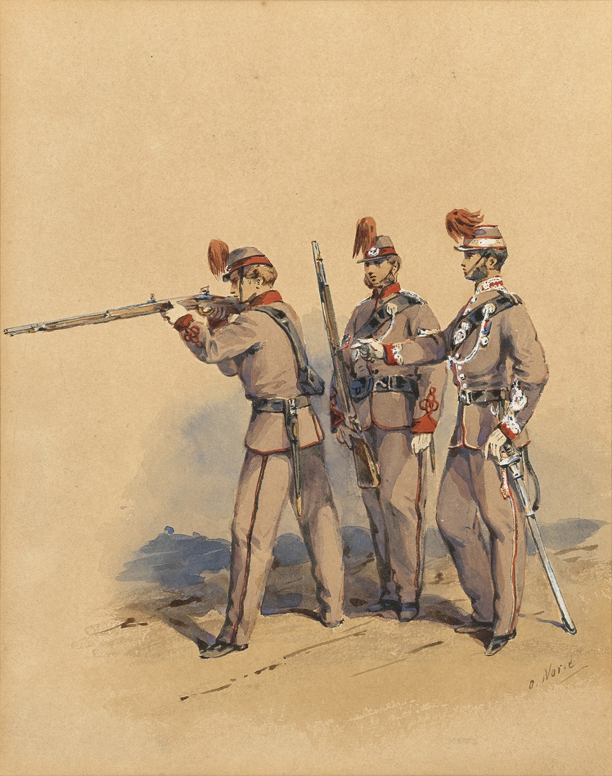 Orlando Norie, The Norfolk volunteers