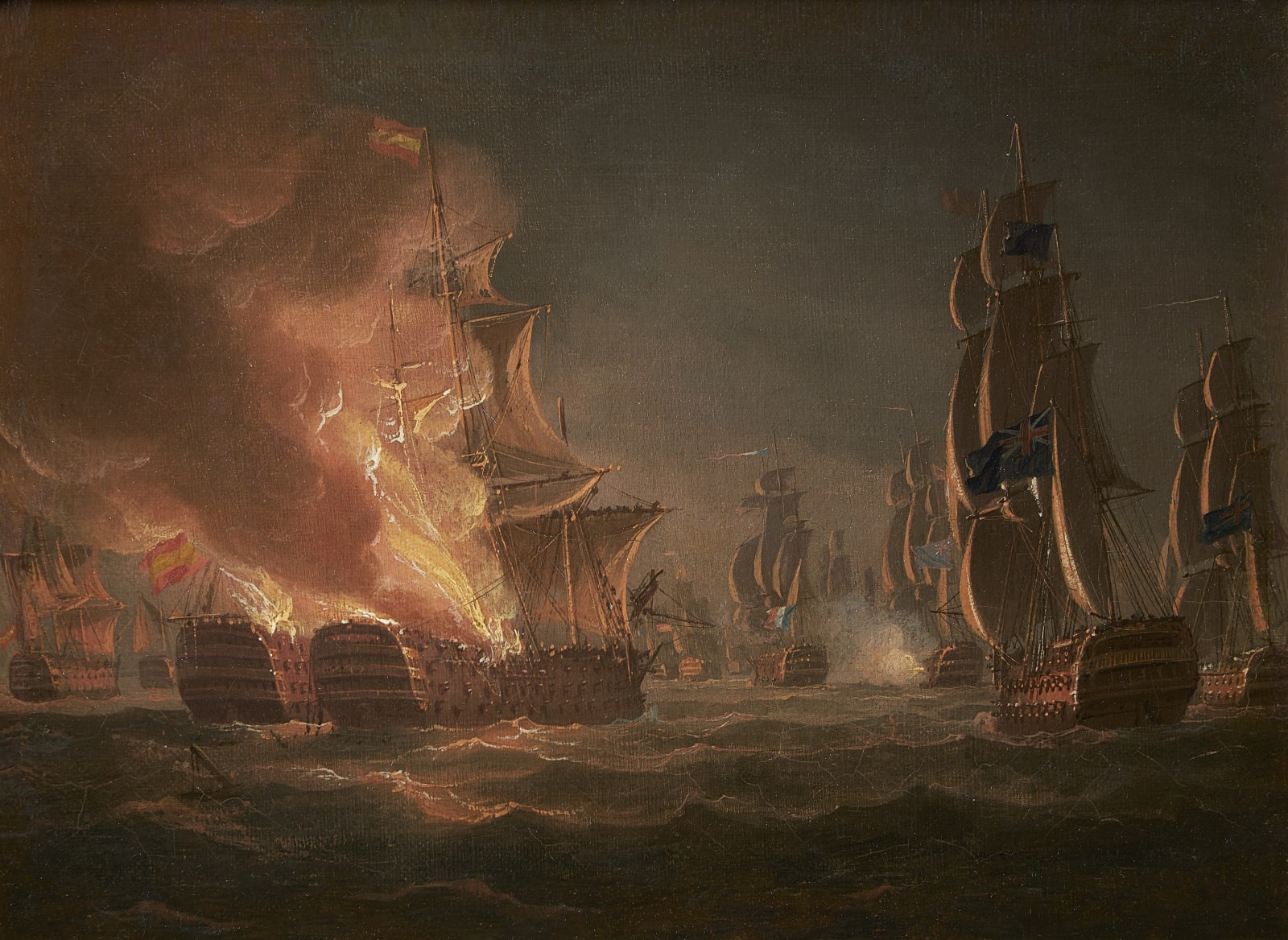 Thomas Whitcombe, The Second Battle of Algeciras Bay, July 12th 1801