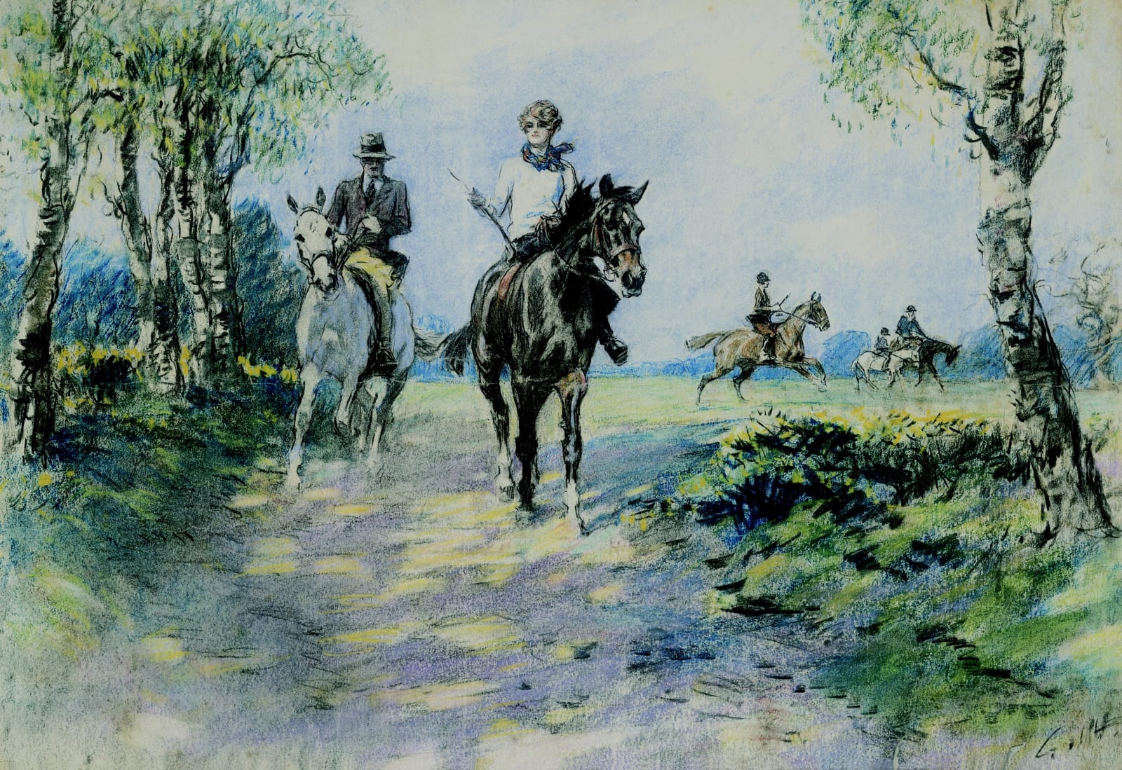 Gilbert Joseph Holiday, Morning ride