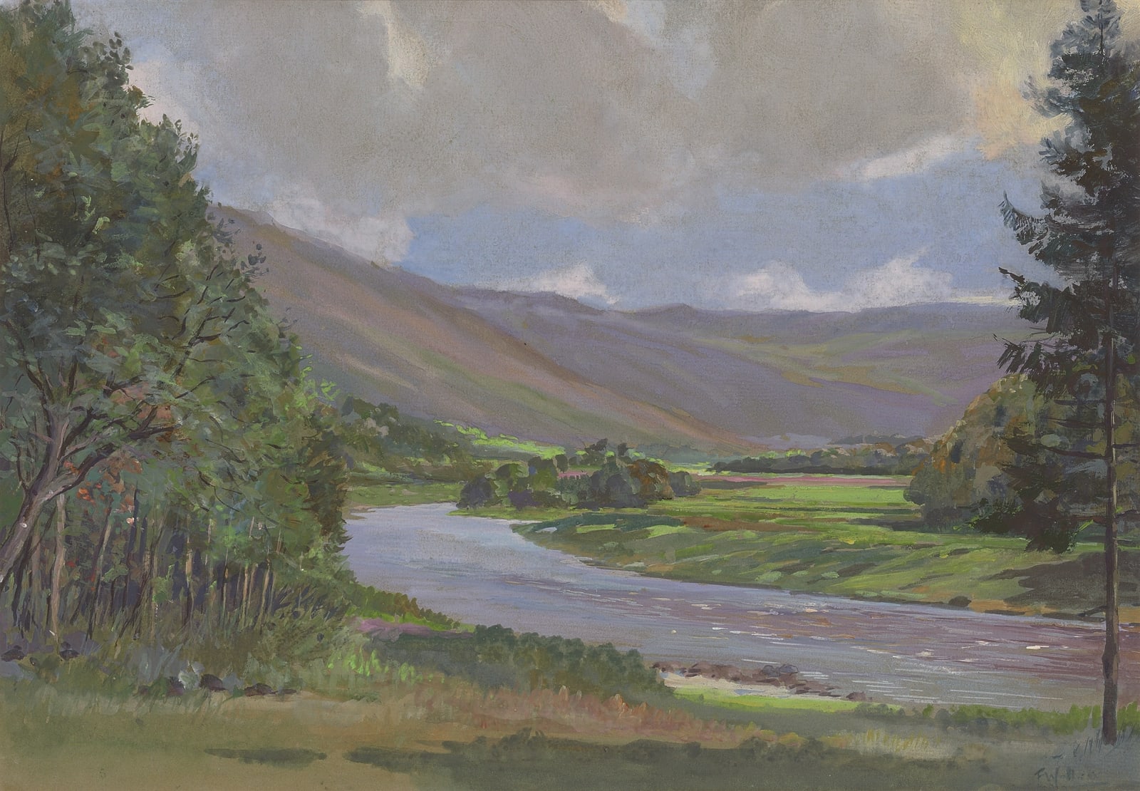 Harold Frank Wallace, Above Salscraggie, River Helmsdale