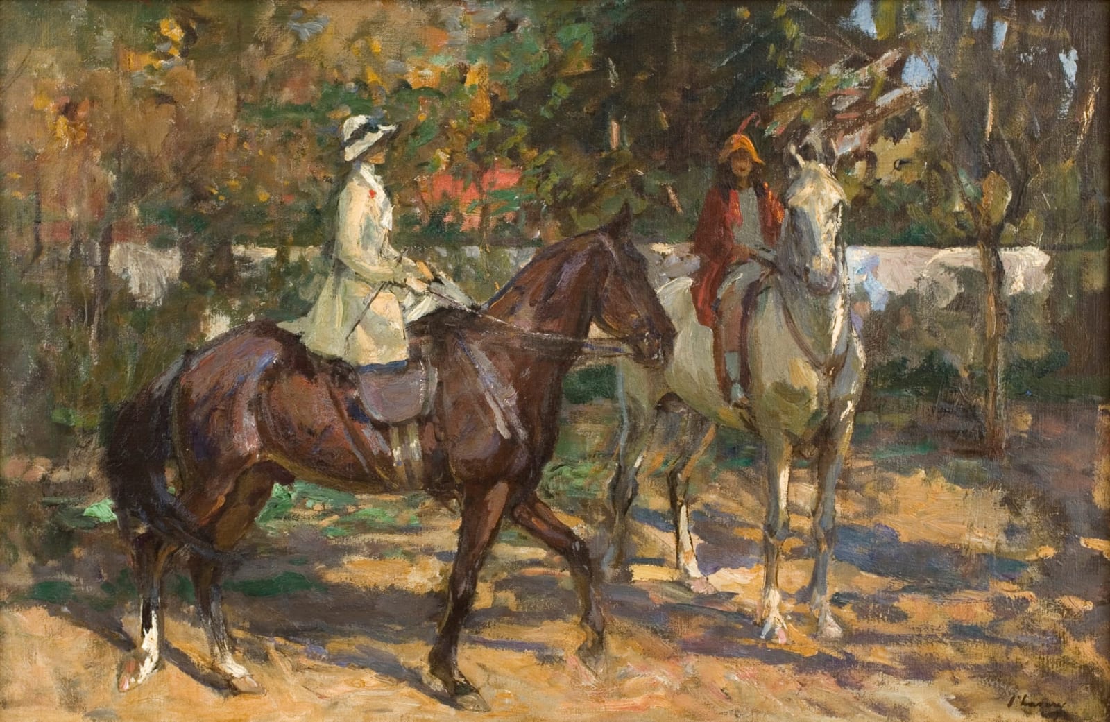 Sir John Lavery, RA, RHA, RSA, The morning ride