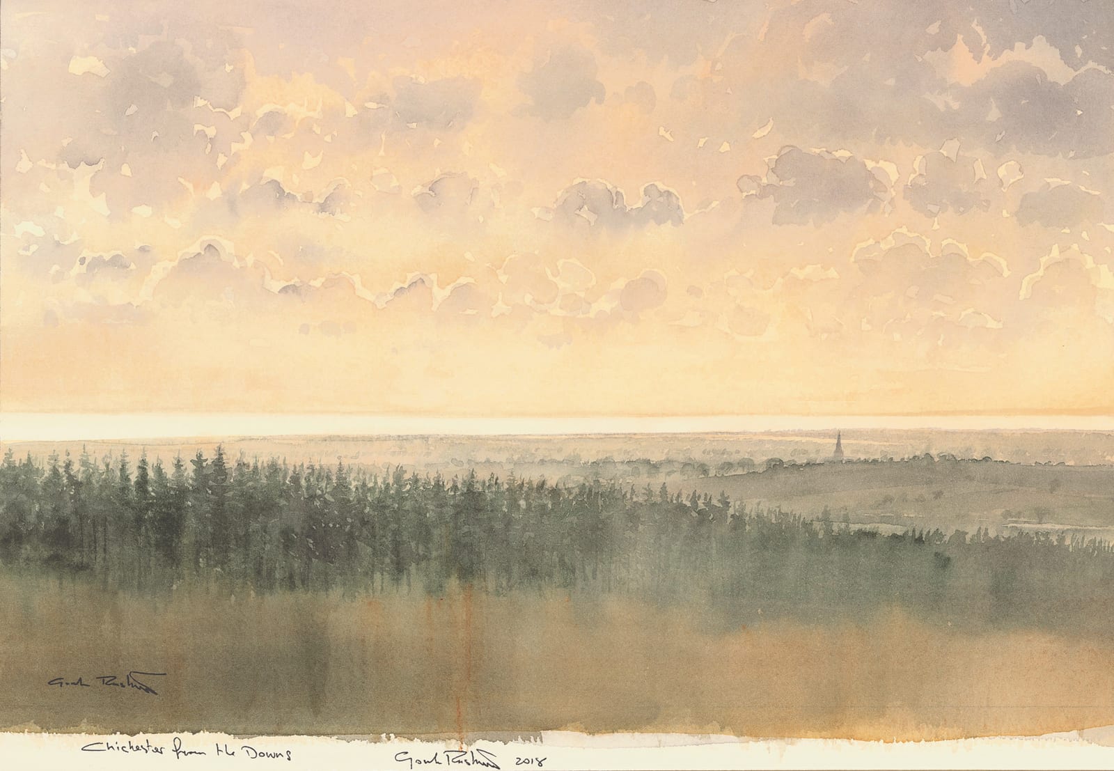 Gordon Rushmer, Chichester from the Downs