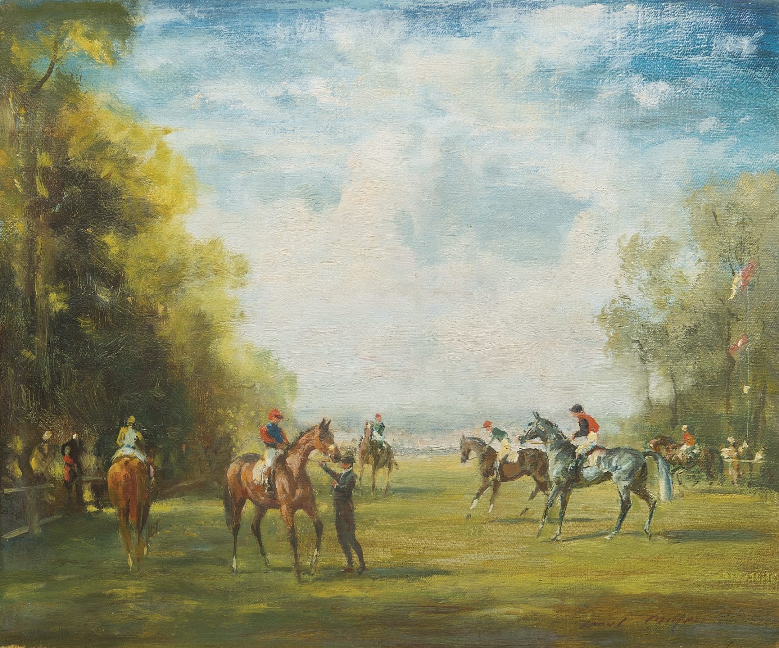 Raoul Millais, Scene at Chantilly