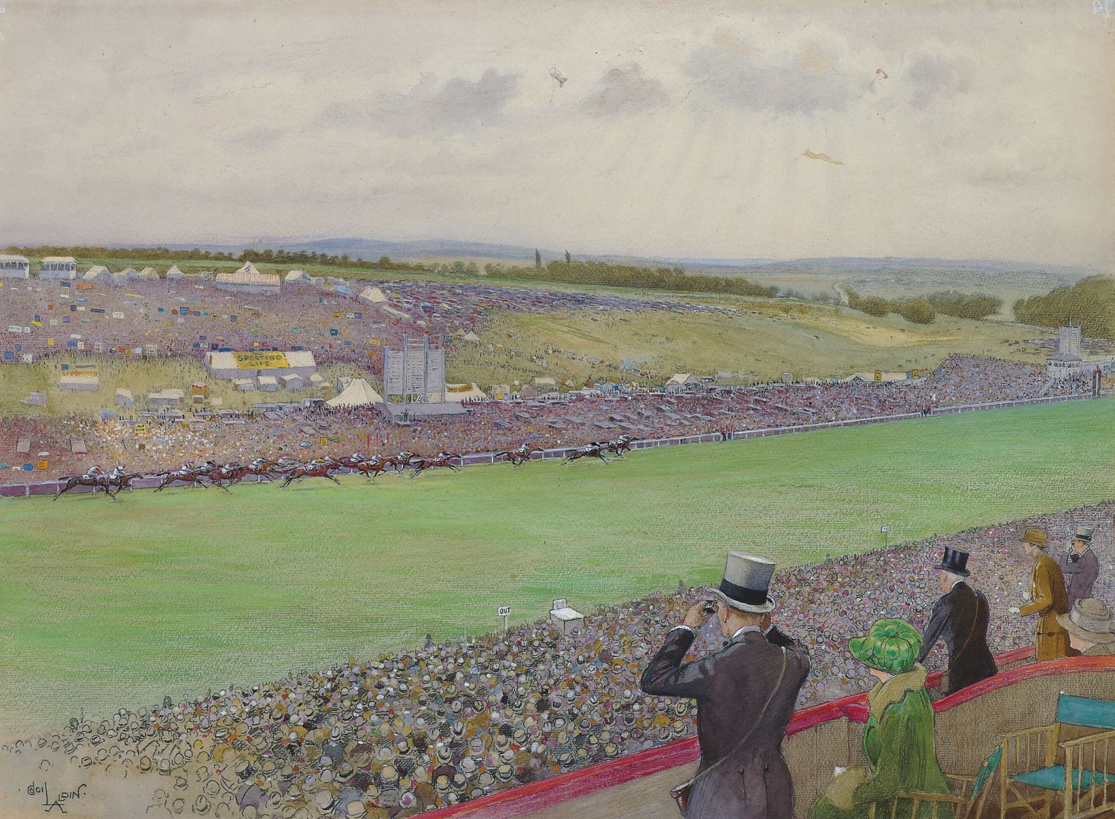 Cecil Charles Windsor Aldin, Derby day