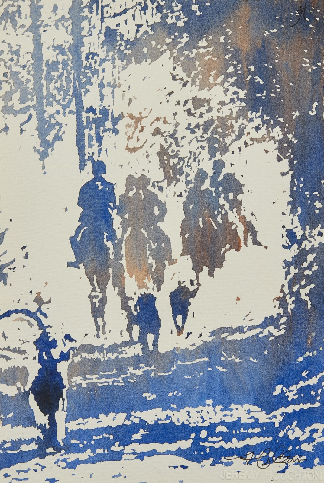 Jeremy Houghton, Moving through the woods