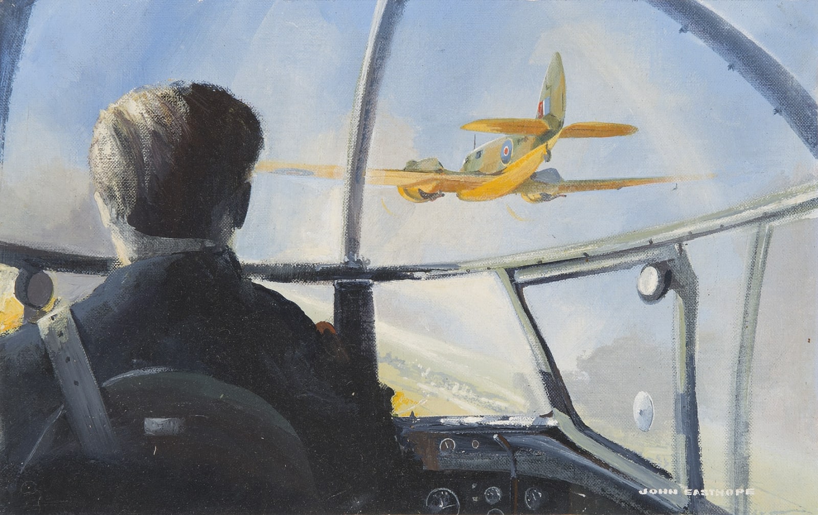 John Easthope, 20th Century, A Bristol Blenheim from a Lancaster cockpit