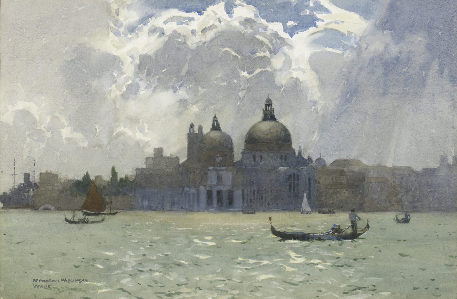 Norman Wilkinson, CBE, SMA, PRWS, RI, Venice, Santa Maria della Salute