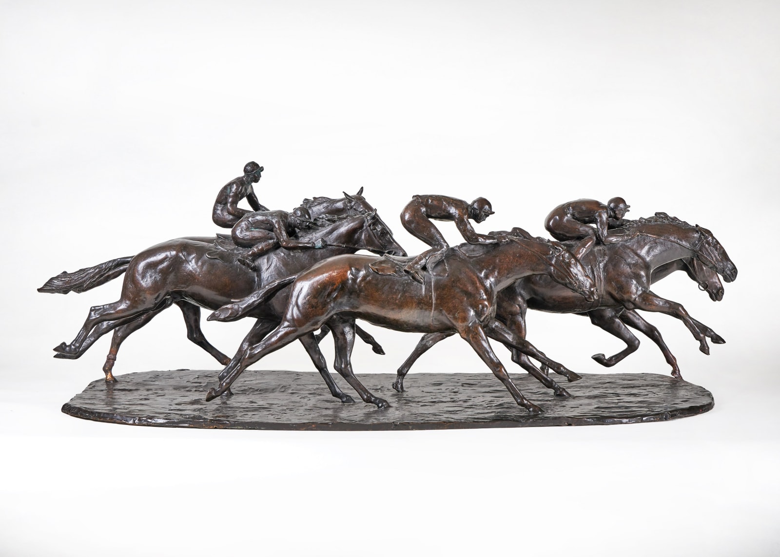 John Rattenbury Skeaping, RA, A group of five racehorses