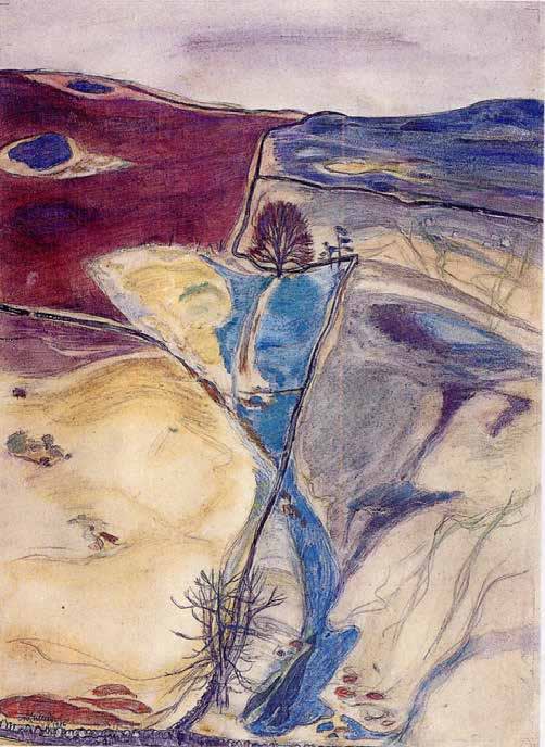 Moorfoot Hills, 1956, Watercolour