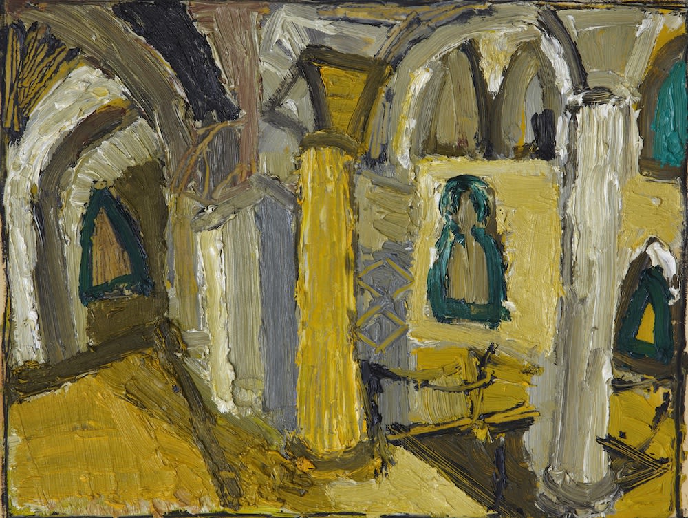 Neil Gall, Church Interior (Yellow), 1991