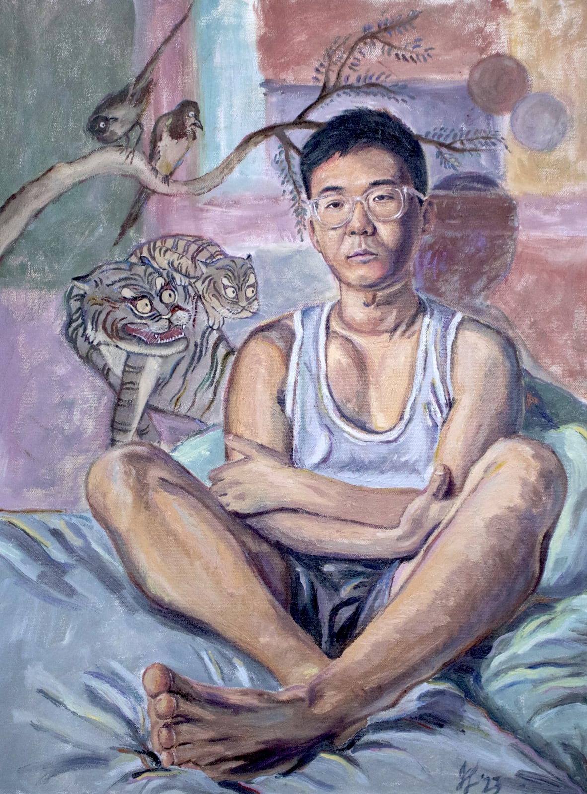 Jang Lee, The Magpie and the Tiger I, 2023