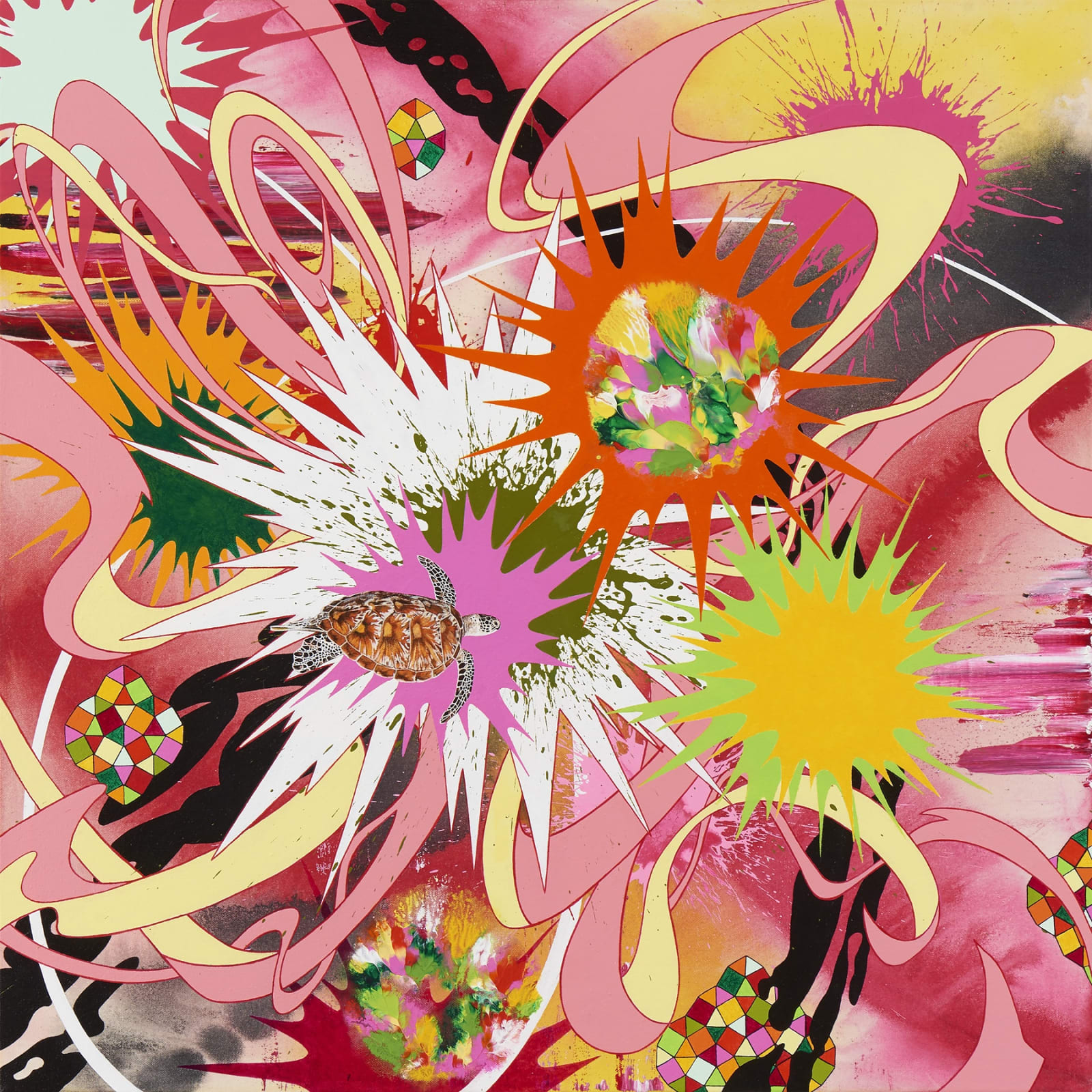 Kara Maria, Kaleidoscope Eyes (green sea turtle), 2017