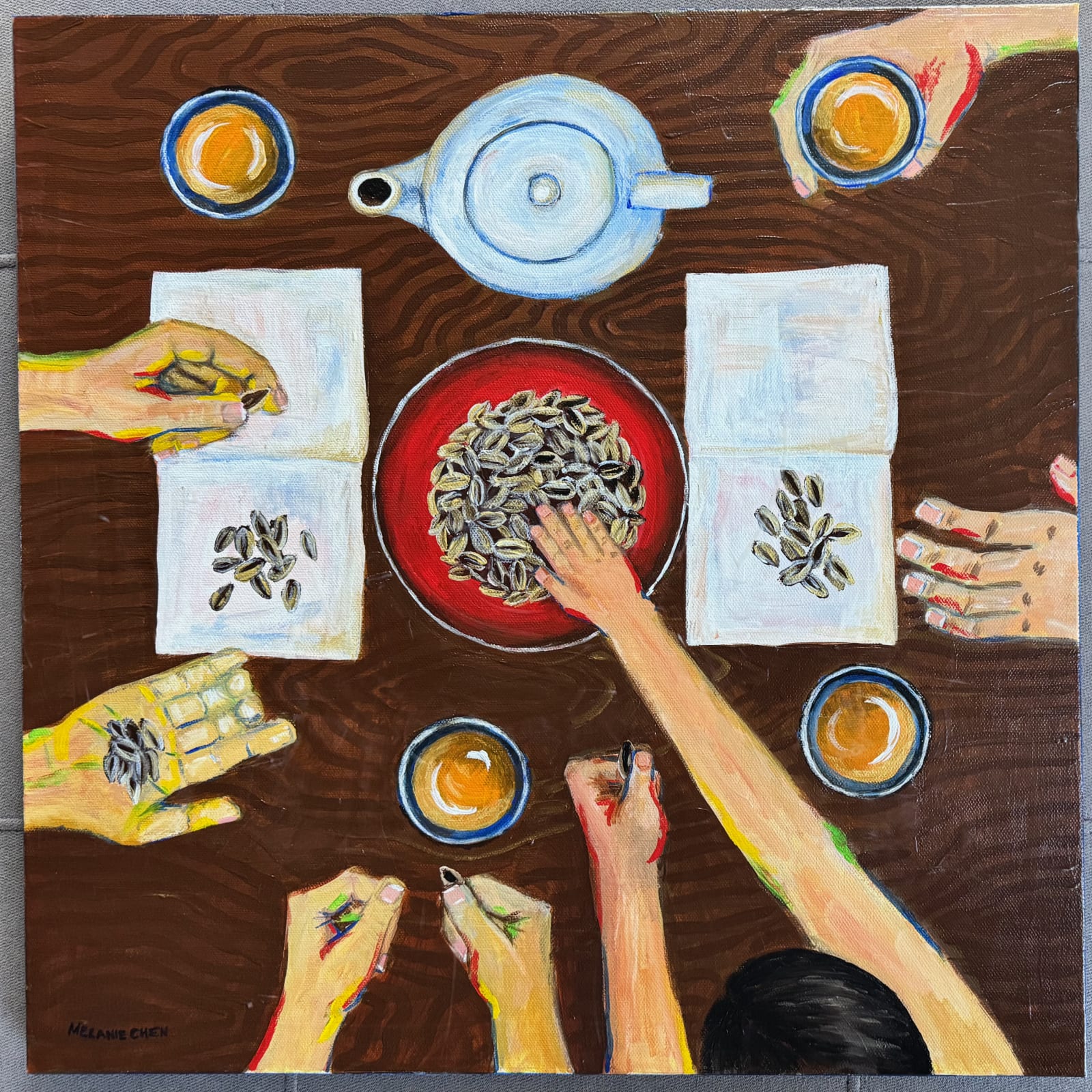 Melanie Chen, Kitchen Table: Gossip, 2025