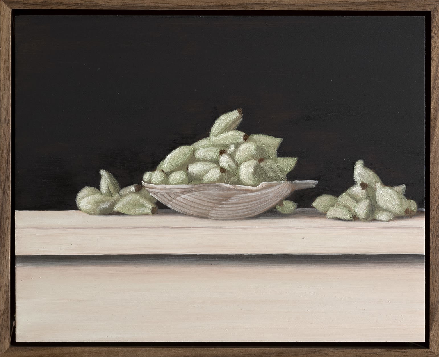 Max Xeno Karnig, Spring almonds in scallop shell, 2025