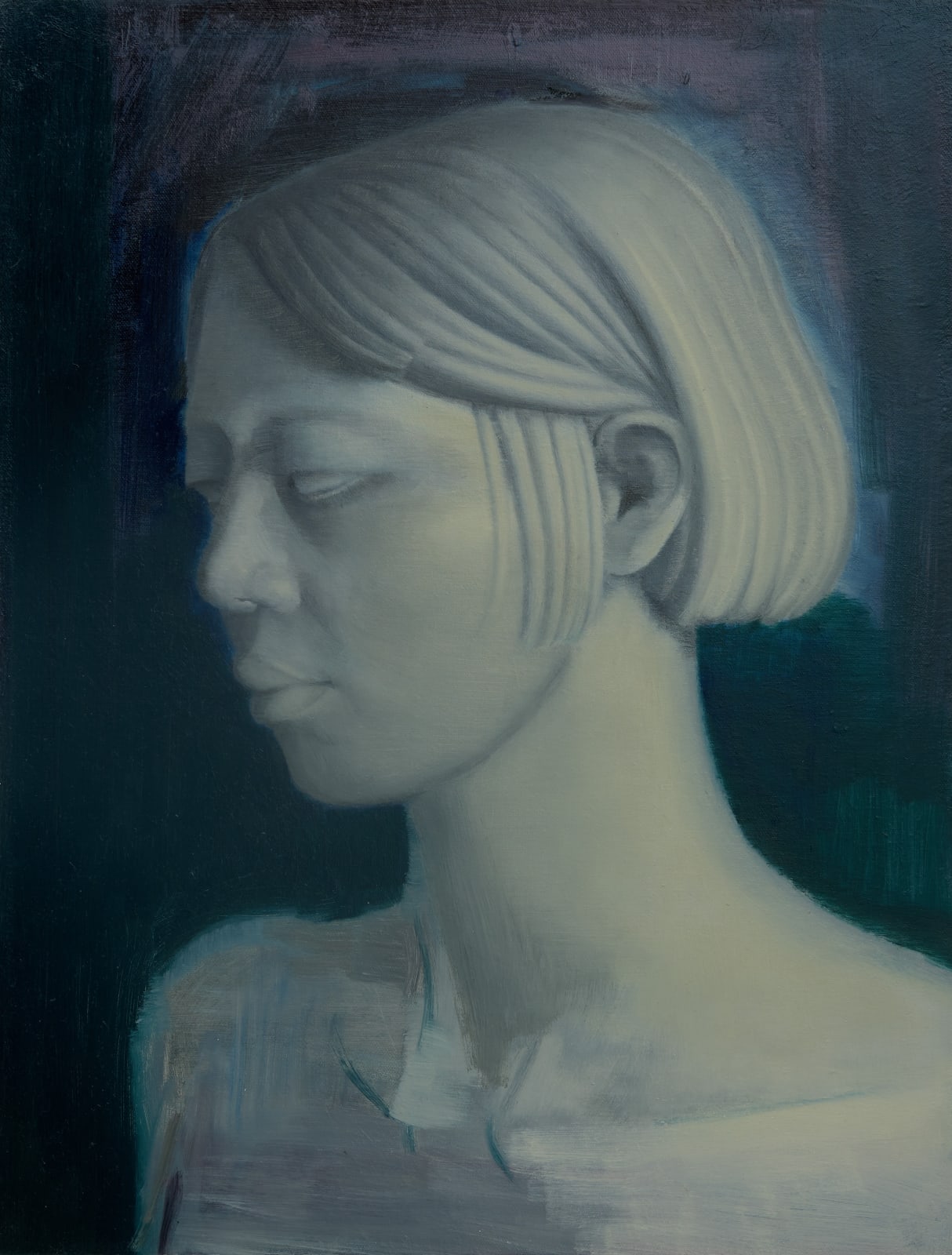 Phyllis Yao, Self portrait as a Greek statue, 2024