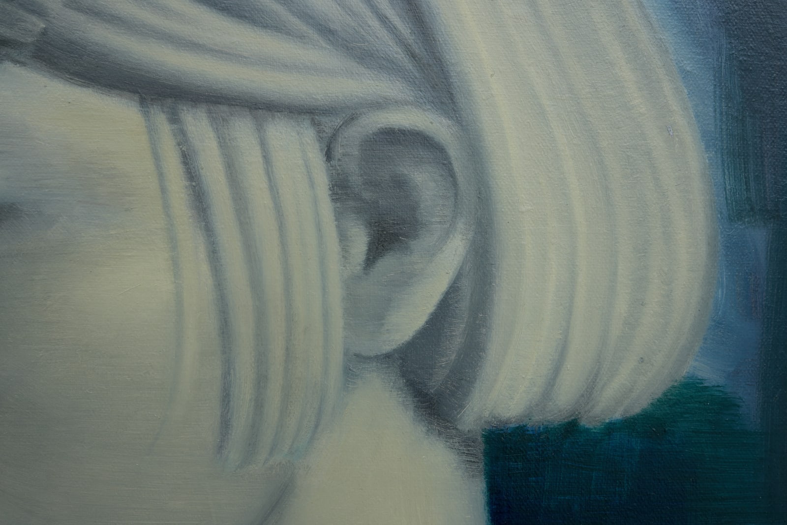 Phyllis Yao, Self portrait as a Greek statue, 2024