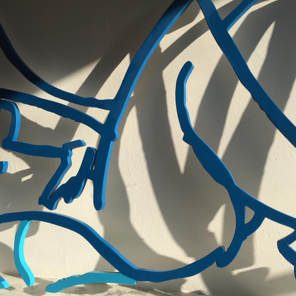 Reclining Blue Nude , 2019