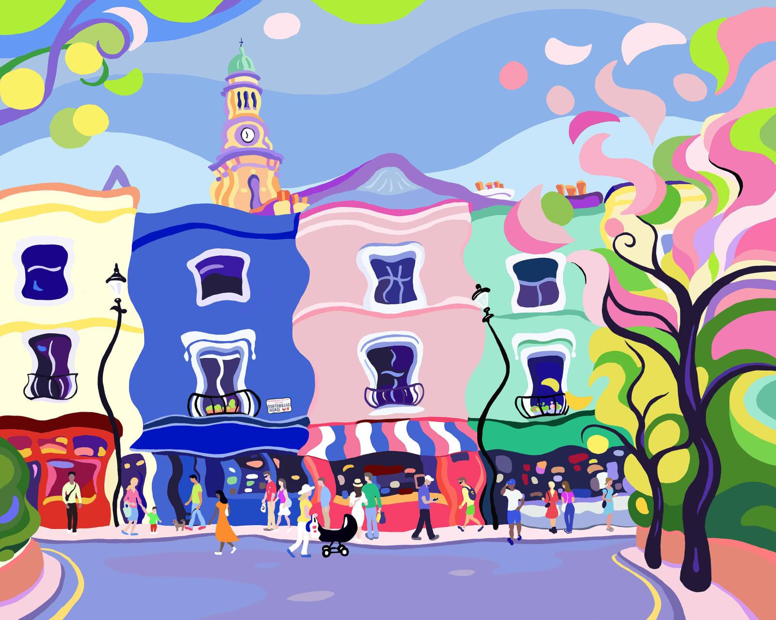 Portobello Blossom, Original Limited Edition Print, 2024