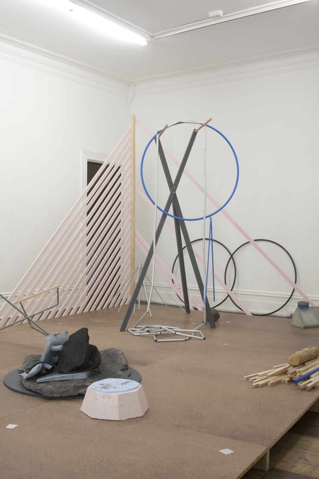 Bianca Hester, these circumstances: temporarily generating forms, improvising encounters, 2011 Installation view Photo: Kelly Schmidt