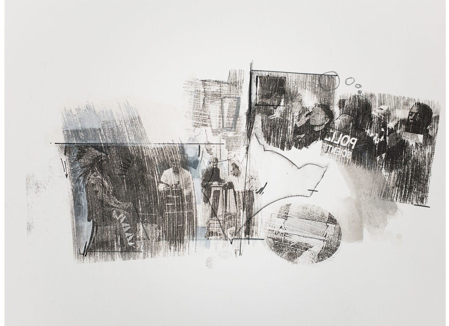 Nidhal Chamekh, Le Battement des Ailes No. V / Transfer, 2018