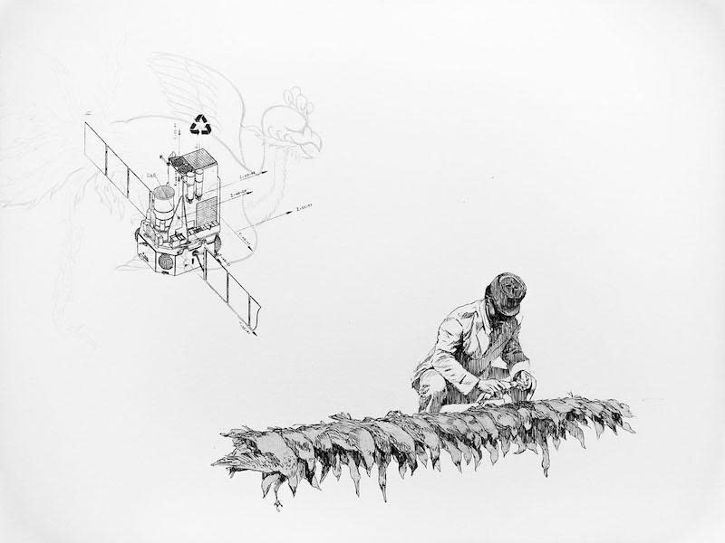 Nidhal Chamekh, Le Battement des Ailes No. XIX, 2017