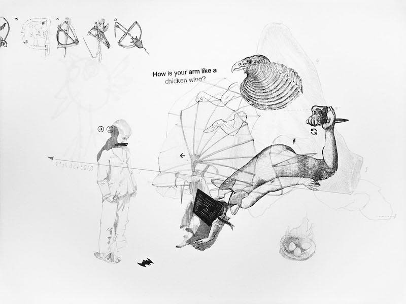 Nidhal Chamekh, Le Battement des Ailes No. XVI, 2017