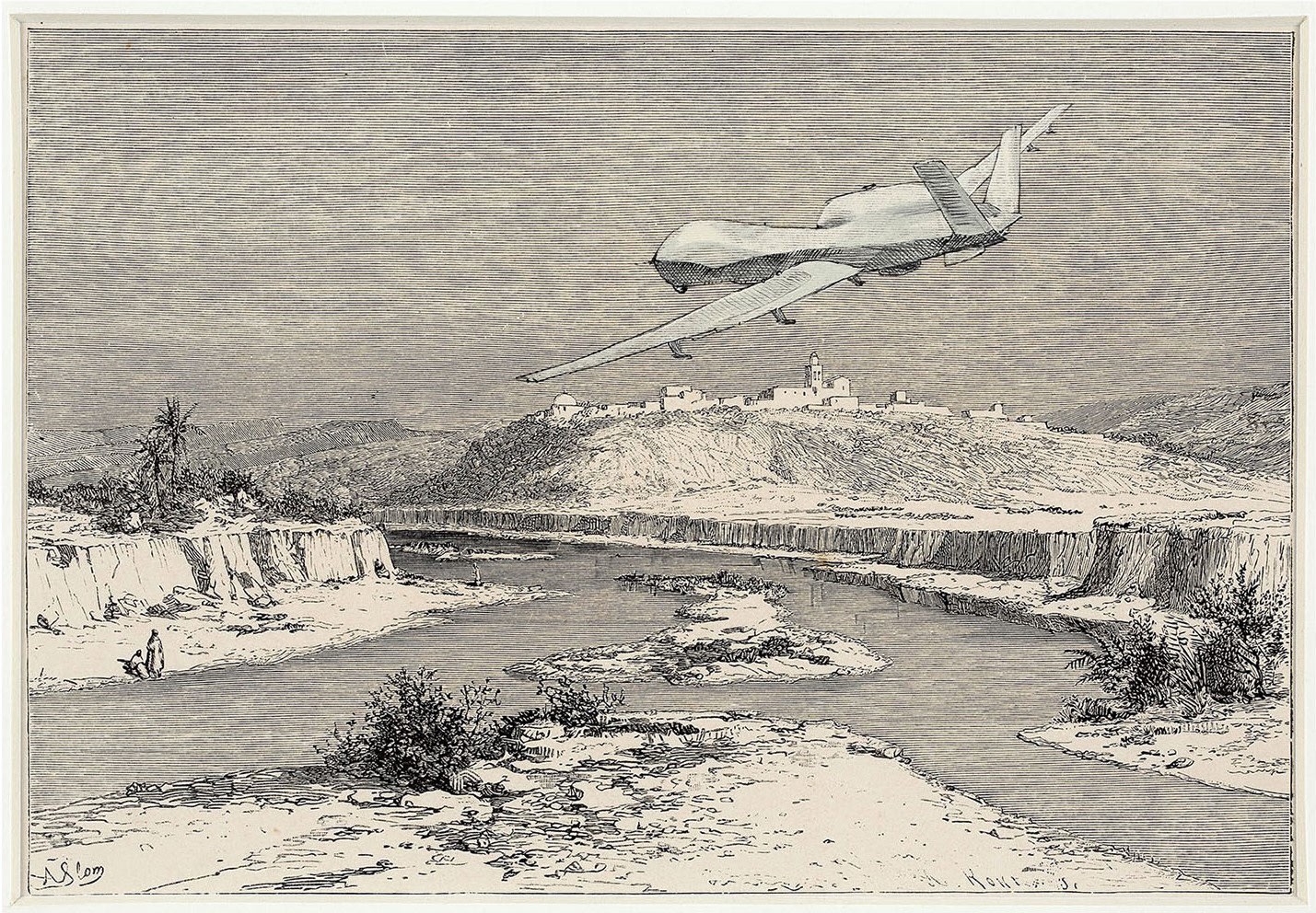 Nidhal Chamekh, Afrique La Medjerda à Slouguia en amont de Medjez El-Bab. Tunisie, 2019 (1864)