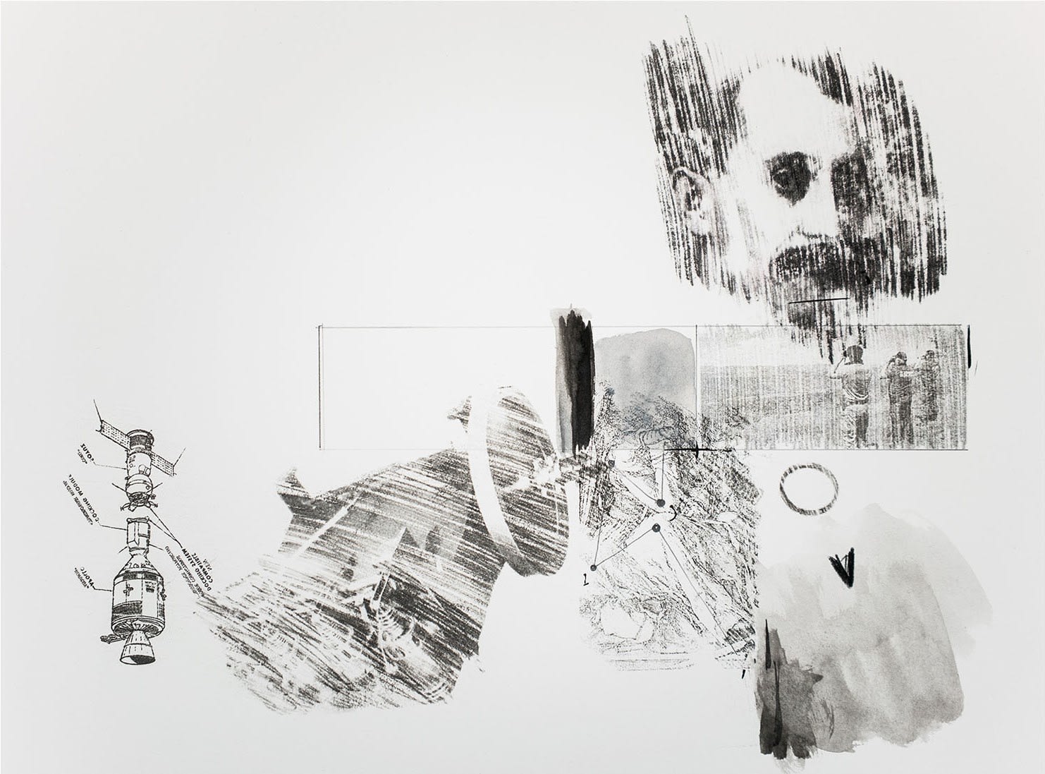 Nidhal Chamekh, Le Battement des Ailes No. VII / Transfer, 2018