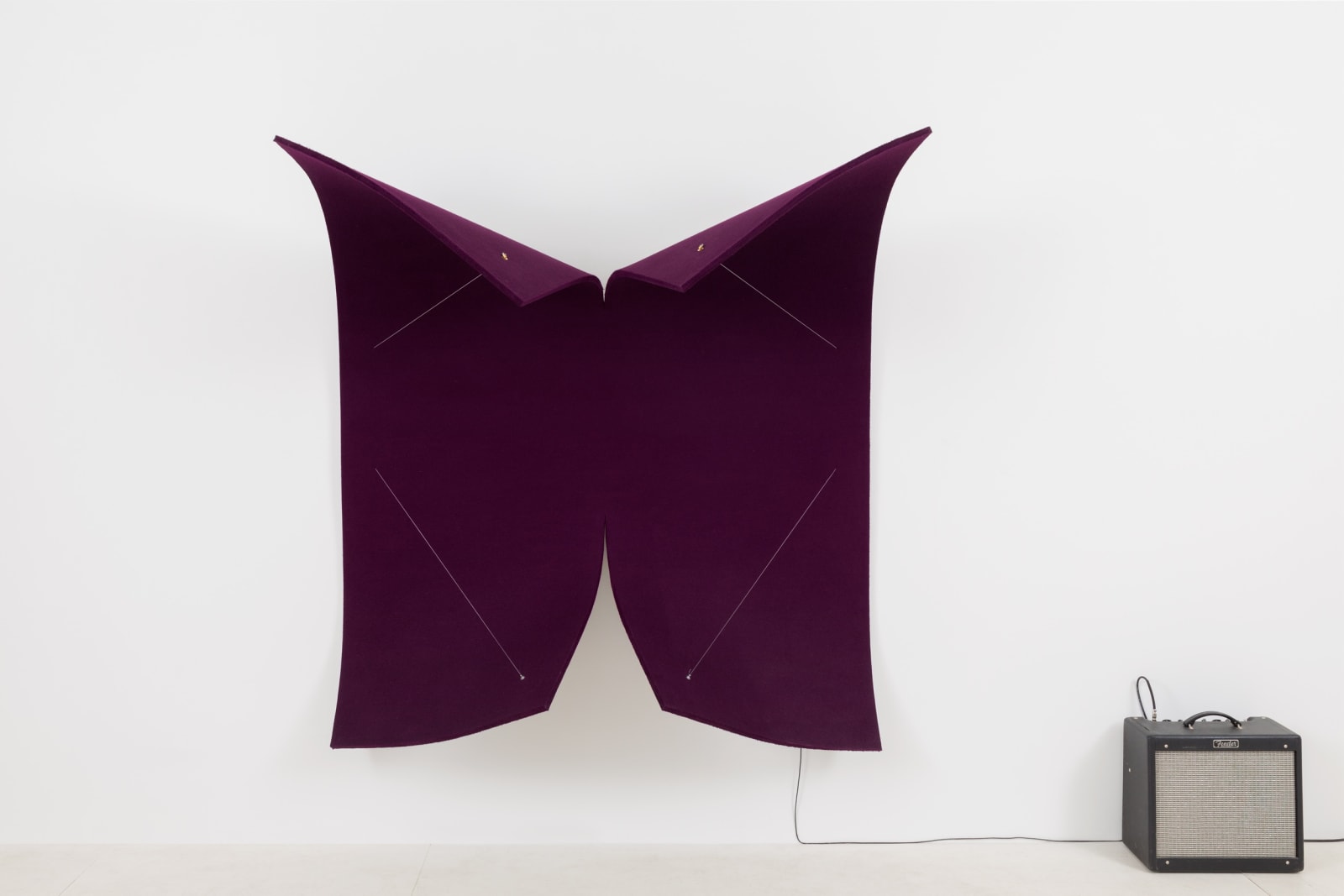 Naama Tsabar, Work on Felt (Variation 22) Purple, 2019