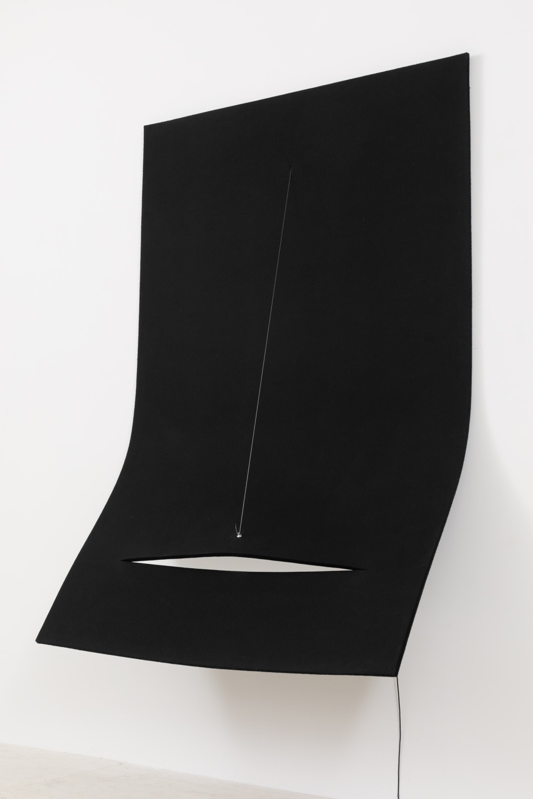 Naama Tsabar, Work on Felt (Variation 23) Black, 2019