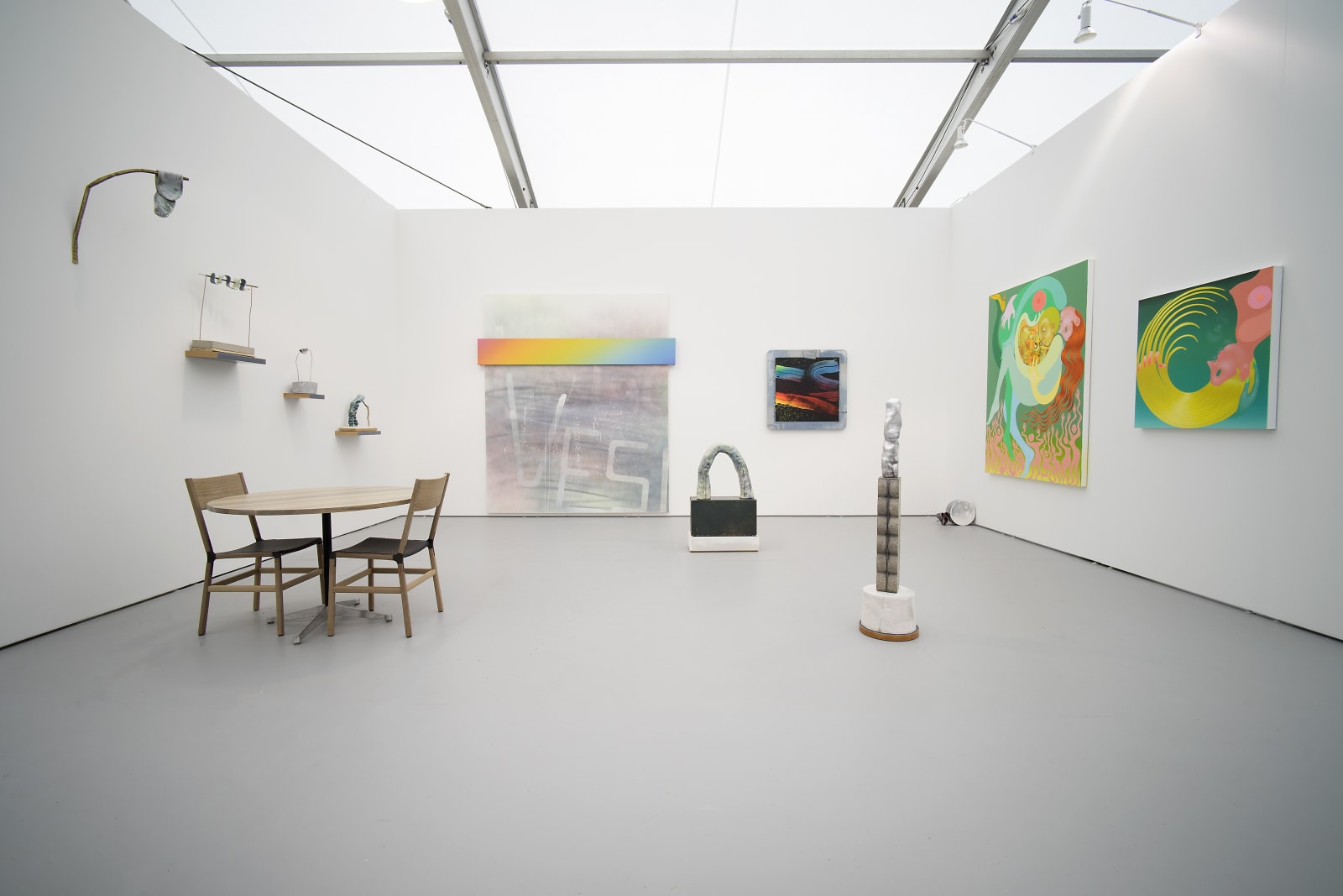 Wendell Gladstone, Wendy White, and Jake Ziemann, Untitled Miami 2017