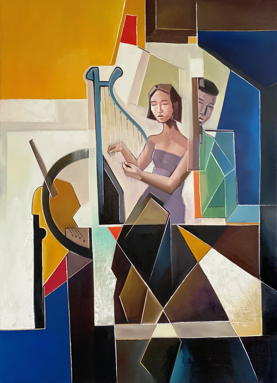 Mounia Amor , Femme à la harpe, 2019