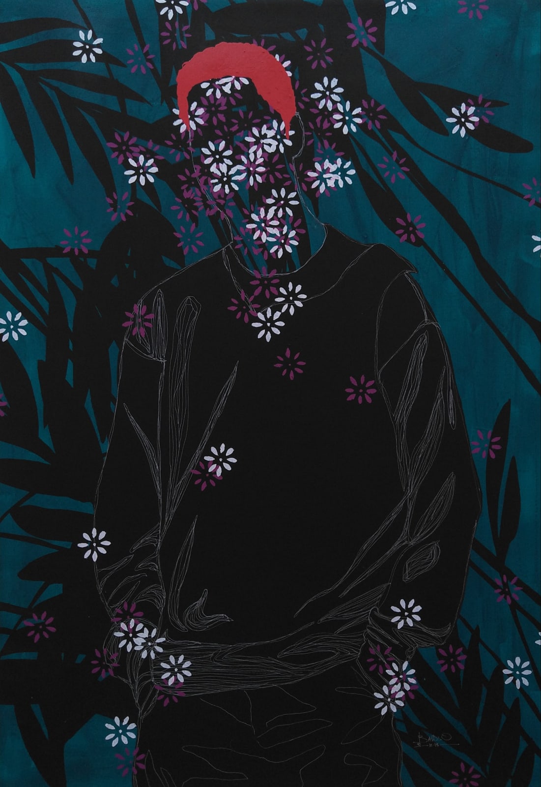 Moustapha Baidi Oumarou, Auto portrait 2, 2019