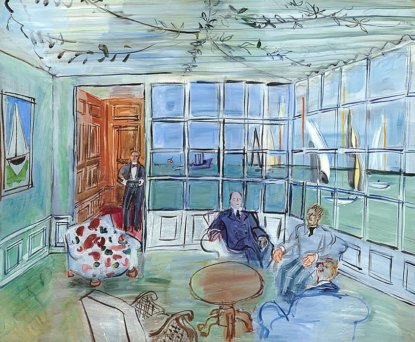 Raoul Dufy, Le Royal Yacht Squadron, Cowes, Isle of Wight, c.1934
