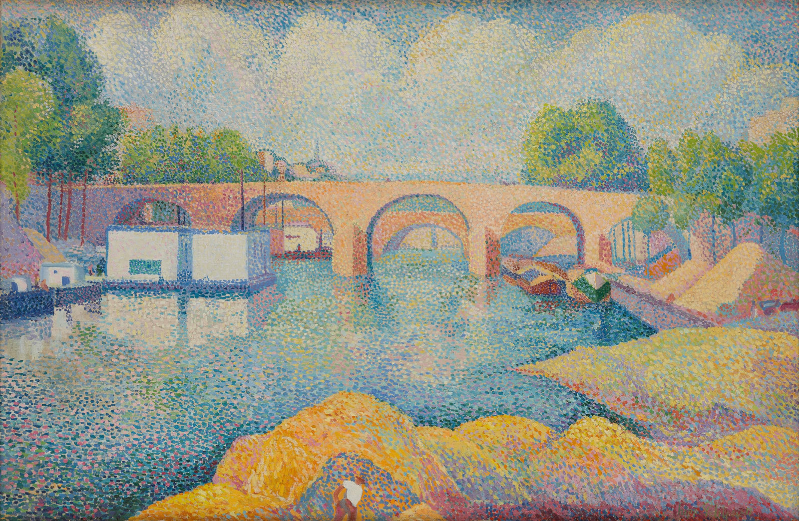 Hippolyte Petitjean, Un pont à Paris, c.1890