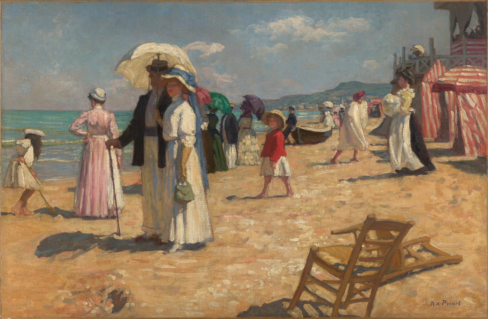 René-François Xavier Prinet, La Plage, Cabourg, 1908