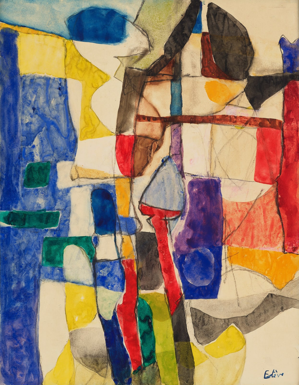 Maurice Estève, 2, Sans Titre, 1957